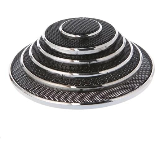 2 Pcs 1/2/3/4/5/6 Inch Speaker Steel Mesh Round Grill Protective Cover Circle