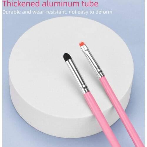 Angled Shading Eyeshadow Makeup Brush Set 2 Pieces for Highlight Shading Blending Brighten Inner Eyes Double-Sided Brush New