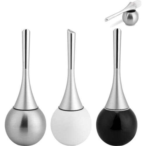 Stainless Steel Long Handle Toilet Brush Scrubber Set Clean Tool Toilet Cleaning Brush WC Brush Bathroom Cleaning Accessories