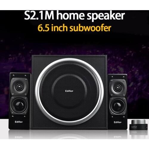 KYYSLB S2.1M Home 2.1 Channel Wooden Speaker Desktop Power Amplifier Computer Audio Overweight Subwoofer