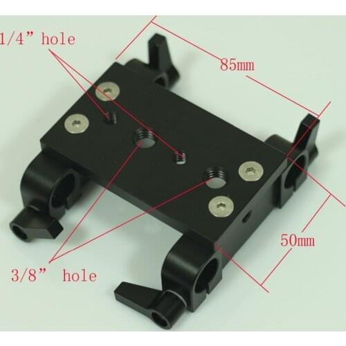 New design railblocks w/ Tripod Mounting Plate for 15mm Rod clamp support DSLR