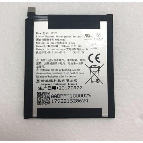 New 3.85V 3040mAh original quality battery HE323 For Essential Phone PH-1