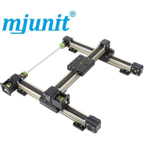 Mjunit XY axis gantry structure toothed belt linear motion guide slide module with high speed for 3d gluing and spraying machine