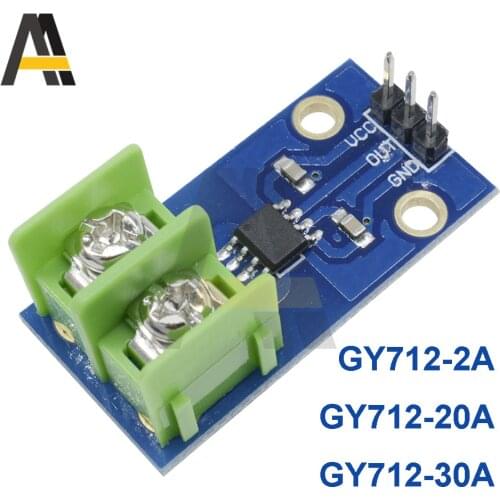 GY712-5A/20A/30A DC 5V Current Sensor Module ACS712ELC IC Chip Replace ACS712 5A 20A 30A Hall Current Sensor Module