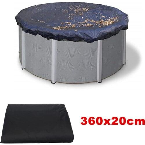 210D Pool Cover Round Oxford Cloth Swimming Pool Tub Cover 360cm Outdoor Bubble Blanket Accessories Playing Relax Tool Garden