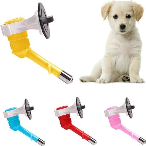 Pet Dog Cat Adjustable Auto Hanging Drinking Water Head Feeder Leak-proof Nozzle Bottle Dispenser Drinking Fountain Pet Supplies