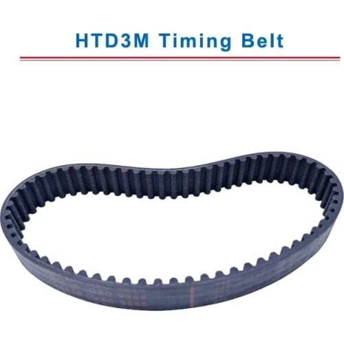 HTD3M Timing Belt with circular teeth 3M-441/444/447/450/453/456/459/462/465/468 teeth pitch 3mm belt width 10/15 mm
