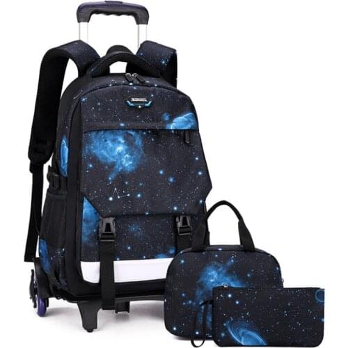 ZIRANYU school bag with wheels trolley bags for boys Kids wheeled backpack Bags Children School backpack on wheels teenagers
