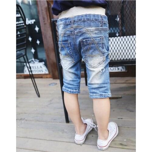 2020 new boys girls Five jeans short summer Fashion cotton Washed white pants baby toddler Childrens clothing kids clothes