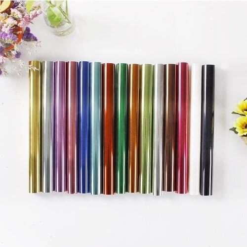 Sunice 2m T-Shirt Vinyl Colorful Metallic Heat Transfer Vinyl Tshirt Vinyl Garment Film for Plotter Cutter Clothing HTV