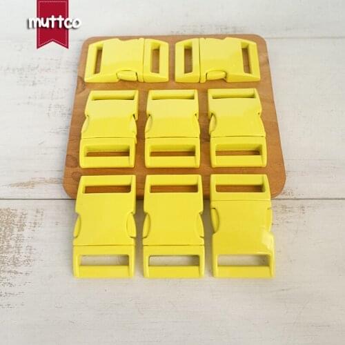 Yellow metal buckle quick side release buckle for garment bag dog accessories 25mm webbing DIY pet collar supplies CCK-25Y