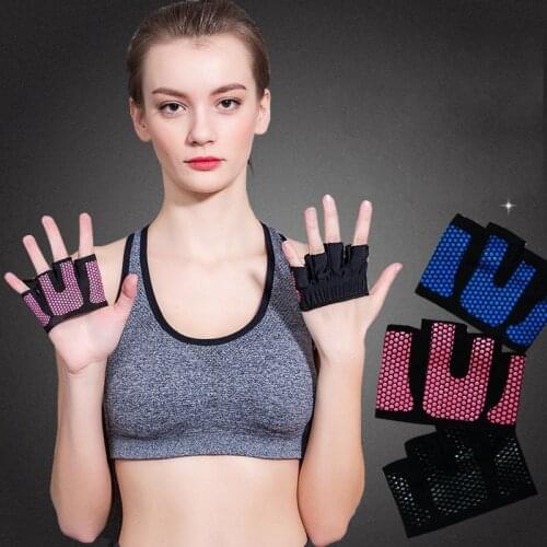 CHAOBA 1 Pair Professional Fitness half-finger gloves non-slip barbell yoga four-finger weight lifting gloves for both men and w