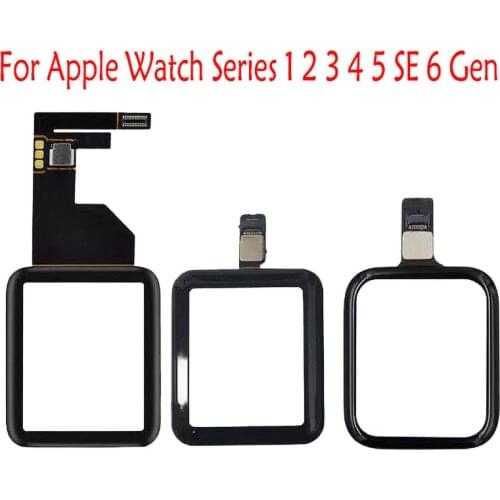 10 Pcs For Apple Watch Series 1 2 3 4 5 6 Gen SE 38mm 42mm 40mm 44mm Lcd Touch Screen Digitizer Front Glass Sensor Outer Panel