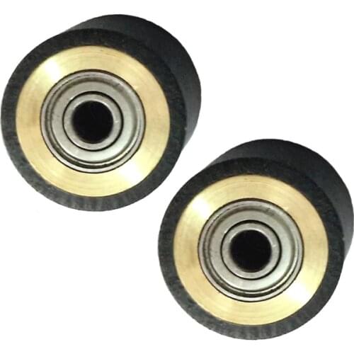 2pcs 4X11x16mm Rubber Plotter Rollers Roland Vinyl Cutter Copper Core Pinch Roller Cutting Plotter Wheels Press Paper Wheel