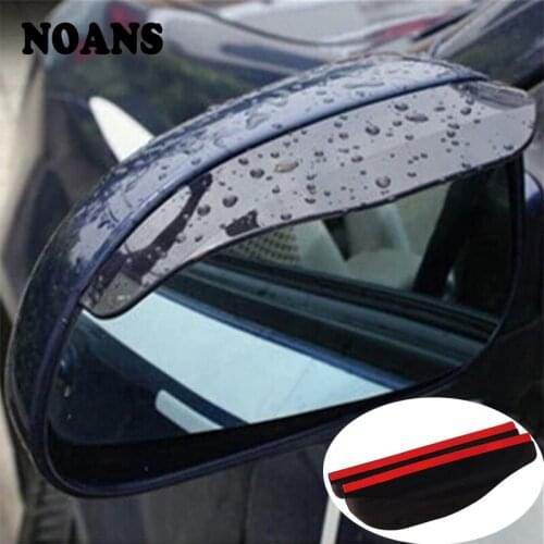 2pcs For Mercedes benz W204 W203 W211 AMG Mini cooper Skoda octavia a5 Car Rain Eyebrow Rear View Mirror Sticker