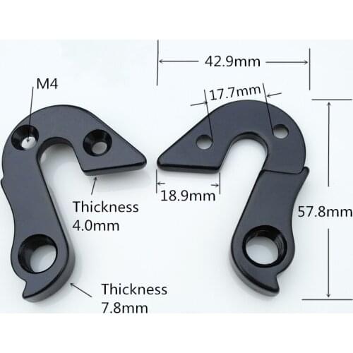 2pcs bicycle Derailleur rear Hanger for Tropix Miguel Martines 2016 Tropix Cycle Bike alloy rear gear mech derailleur hangers