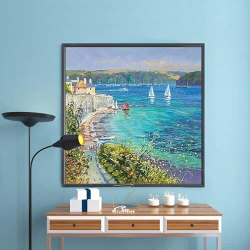 Abstract lion fish coast squid decompression paint by number art painting by numbers