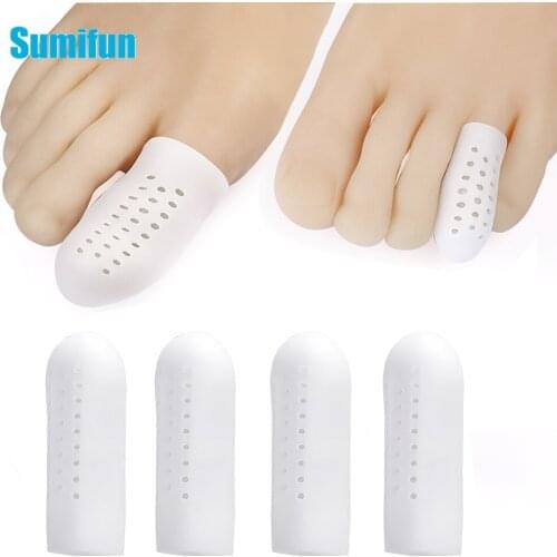 Sleeve Breathable Bunion Silicone Gel Toe Finger Protector Thumb Cover Corrector Hallux Blisters Calluses Cap Corn Pain Relief