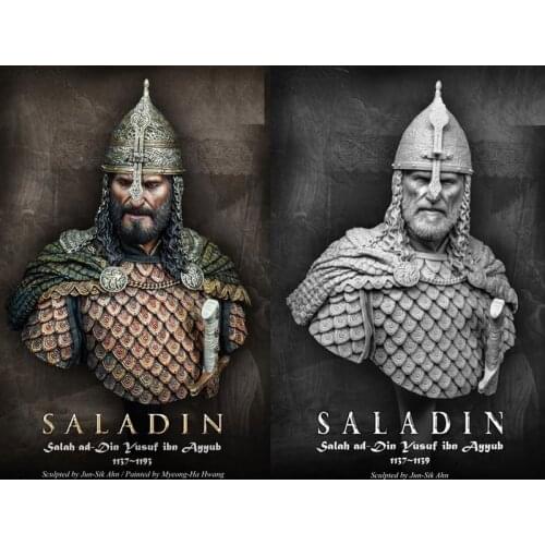 1/10 SALADIN Resin Figure Bust GK Historical role Film theme Uncoated No colour