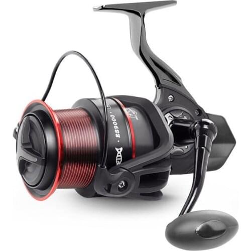 19+1BB Fishing Reel 9000 10000 11000 Size Spinning Reel 4.9:1 Fishing Carp Fishing Saltwater Fishing Reels Metal Reservoir Pond