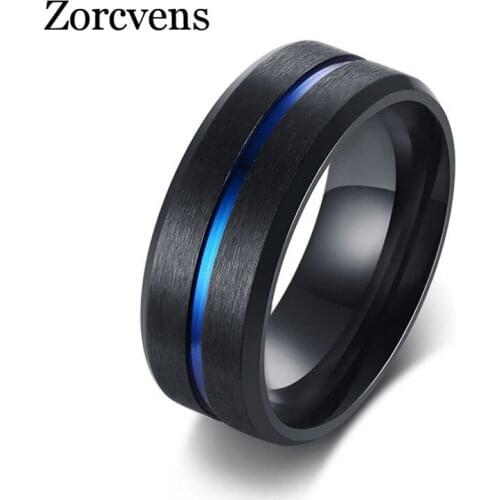 Modyle Cool Spinner Cross Rings for Men Black Tone Stainless Steel Engraved Bible Prayer Male Finger Anel Gifts