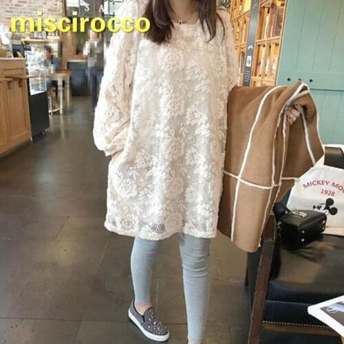 Pregnant Women Lace Dress Autumn Long Sleeves Embroidered Flower Maternity Dress Party Women Tops OL Clothes