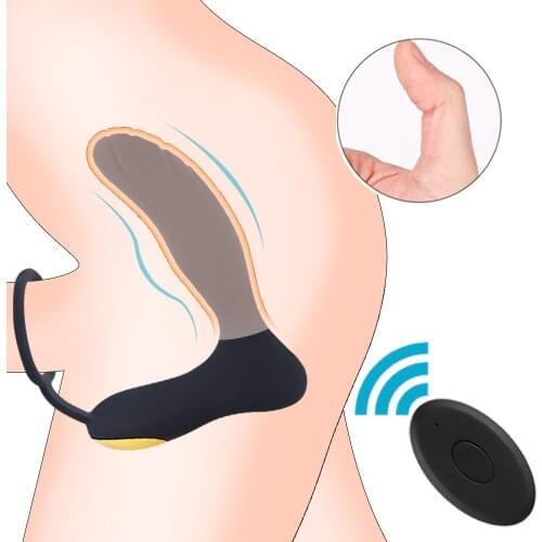 Male Prostate Massage Vibrators Anal Plug Prostate Stimulator Butt Plug Delay Ejaculation Ring Sex Toys for Men Gays Adult Shop