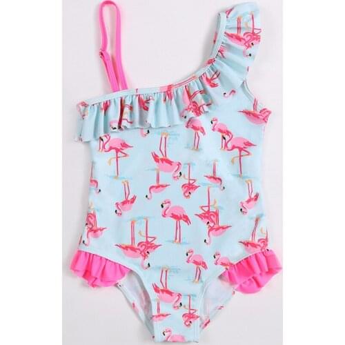 2018 new hot 1piece swimsuit watermelon print sweet and lovely cartoon childrens swimsuit 3colors