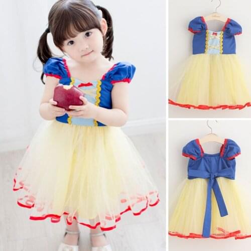 2021 New Girls Princess Costume For Kids Party Cosplay Dress Up Children Disguise Clothing Wedding Dress Vestidos For 0-5 Years