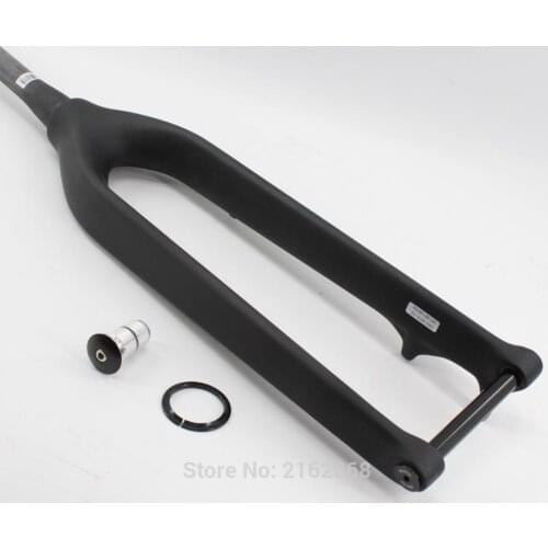 New 29" inch Mountain Bike matte 3K UD full carbon fibre hard bicycle disc brake thru axle taper front fork MTB 29er Free ship