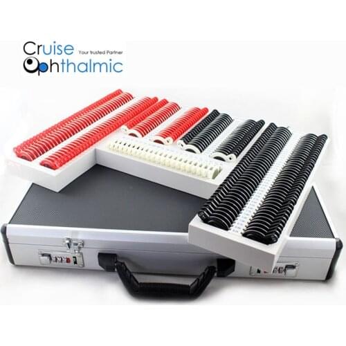 Optometric Premium Trial Lens Set 266 Optical Len Rim reduced Aperture 26mm Plastic Rim with Metal edge PMT266-B8 ShipFromPoland