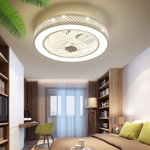 Ceiling fan+lamp with dimming remote control for living room bedroom decor lighting ceiling fan with lights good sleep 110V/220V
