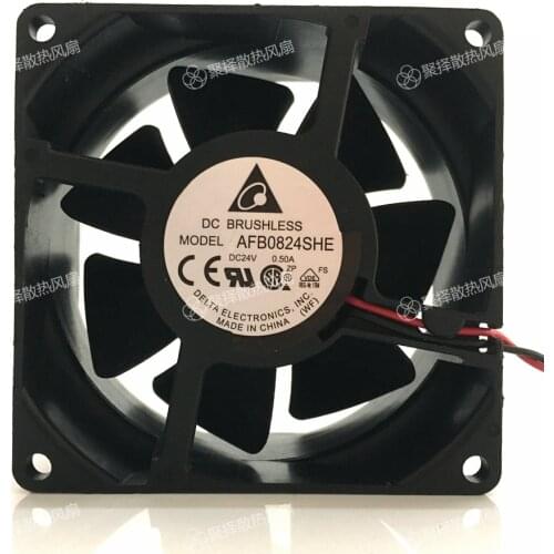 In AFB0824SHE/GHE 24 v 0.95 A 0.50 A 8038 8 cm ball inverter fan