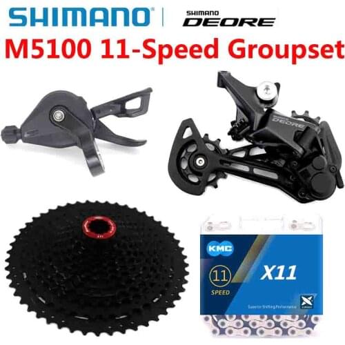 SHIMANO DEORE M5100 M7000 1x11 Speed Groupset MTB Mountain Bike Contains Shift Lever Rear Dearilleur Cassette Chain HG601