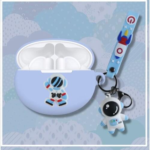 DIY Cartoon Silicone Earphone Case Cover for Huawei Freebuds 4i Wireless Bluetooth Headset Protector Pouch Shell for Freebuds 4i