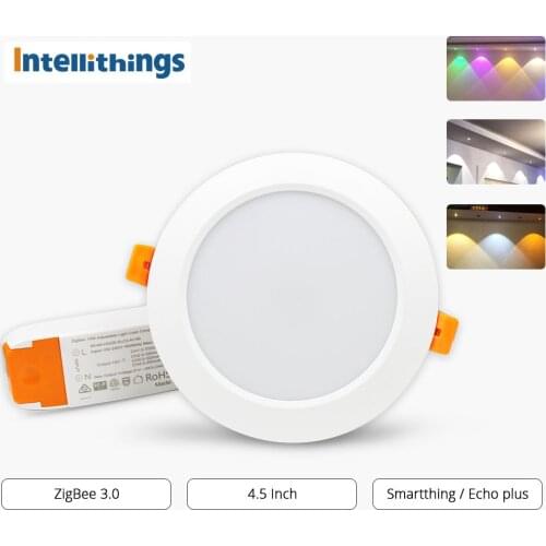 4 Inch 12w Downlight ZigBee 3.0 Smart RGBW Led Bulb Light Work with ZigBee Hub Echo Plus Directly