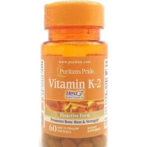 American Puritans Pride Vitamin K2, vitamin K, osteoporosis, increase bone density 50 mcg, 60 grains free shipping