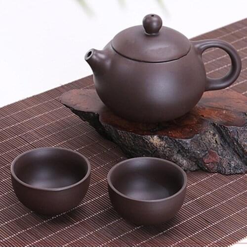 NEWYEARNEW Purple Clay Teaware Sets 6 cups 1 Pot Home Decoration Boyfriend Husband Business Gift Free shipping