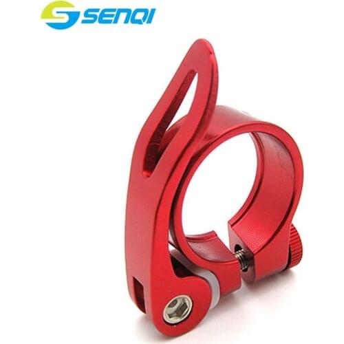28.6/31.8/34.9mm Red/Green/Black/Golden/Silver Seatposts Clamps Lightweight Aluminum Alloy Quick Release Seat Tube Clip FSJ002