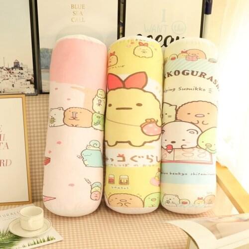 1PC 60CM Corner Bio Pillow Creature Cute Cat Dinosaur White Bear Penguin Plush Toy Bedroom Cushion Girls Birthday Gift Kid Gift