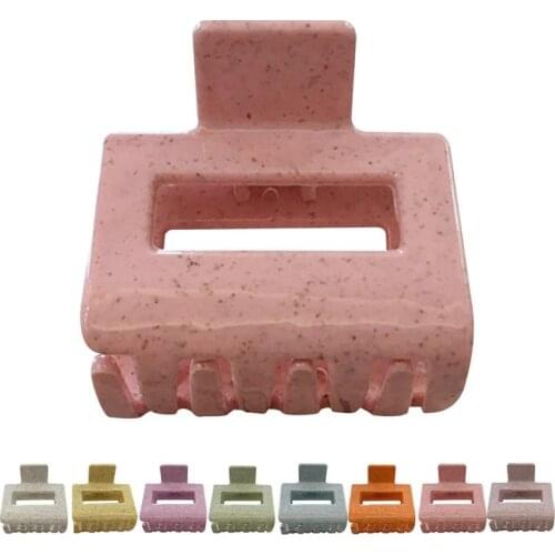 1pc French Style Hair Claw Clip Retro Solid Color Rectangle Hair Clamp Hollow Hair Claw For Women Girls Hair Accessories