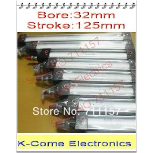 32mm Bore 125mm Stroke SC32x125 Standard Pneumatic Air Cylinder Airtac Type With Cushion 1/8" Port Size 32-125 mm