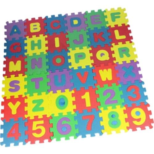 36 Pieces Kids Puzzle Exercise Play Mat with EVA Foam Interlocking Tiles For Kids Toddlers Indoor Exercise and Play