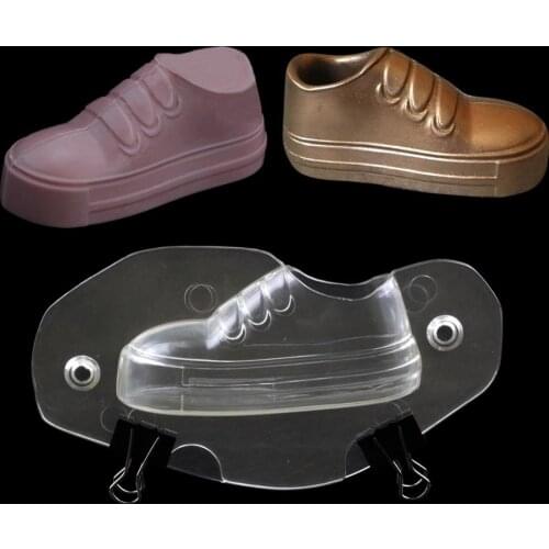 3D Childrens shoes Shape Polycarbonate chocolate Molds Baking Chocolate Mould Candy Cake Decorating Pastry Tool