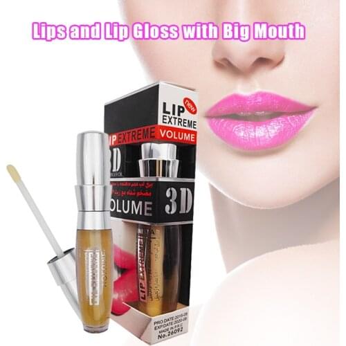 3D Volume Shine Lipgloss Lip Plumper Liquid Lips Care Makeup Beauty Cosmetic MPwell