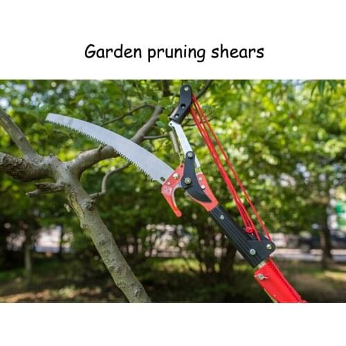 5.5MFruit Tree Pruning Shears Handheld Telescopic Pruning Shears Gardening Scissors Sharp Shears gift# Goggle and glove GHJ001