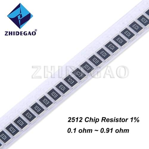 50pcs 2512 SMD Chip resistor 1W 1% 0.01 0.016 0.02 0.03 0.04 0.05 0.1 0.12 0.22 0.4 0.47 0.5 0.51 0.62 0.68 0.75 0.82 0.91 ohm