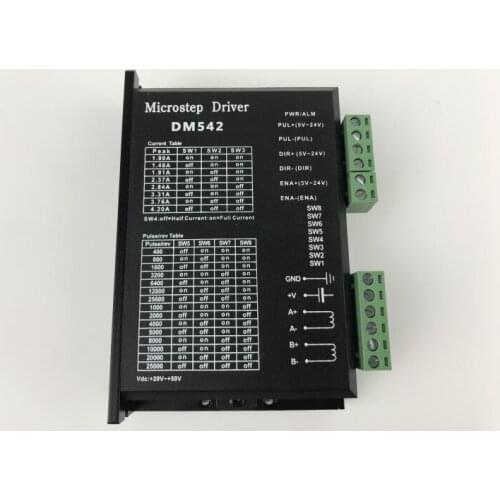 57step Motor Driver DM542 50V 4A 128 Subdivision DSP Digital Mode 2 to 64 Subdivision 8