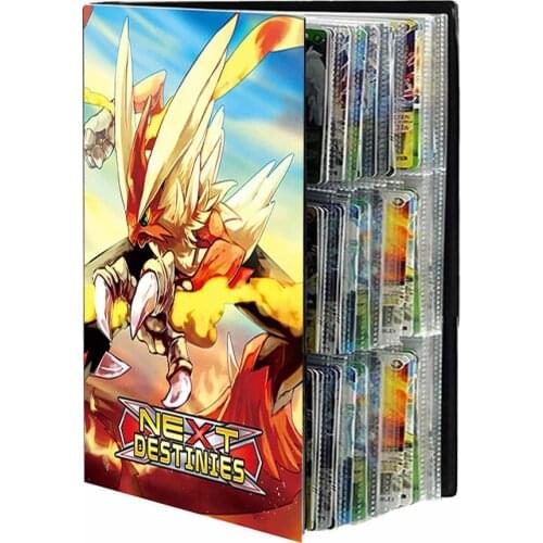 New Album Pokemon Book 432Pcs Cartoon Cards Map binder Game Card VMAX GX 9 Pocket Holder Collection Folder Loaded List Kids Gift
