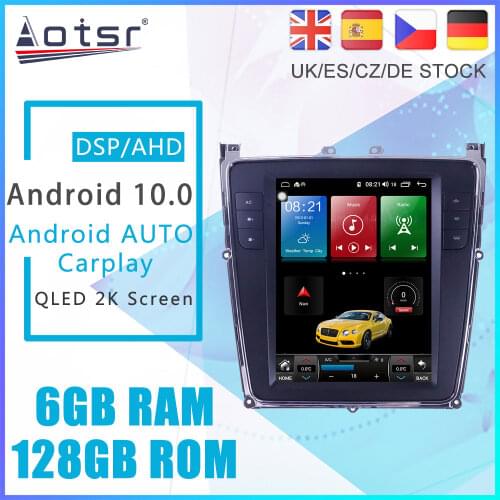 Android 10 For Bentley Continental GT Supersports Fly Spur Car DVD GPS Navigation Radio Stereo Auto Multimedia Player HeadUnit